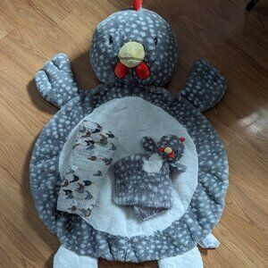Mary Meyer Bestever Baby Mat, Rocky Chicken and Character Blanket, Rocky chicken